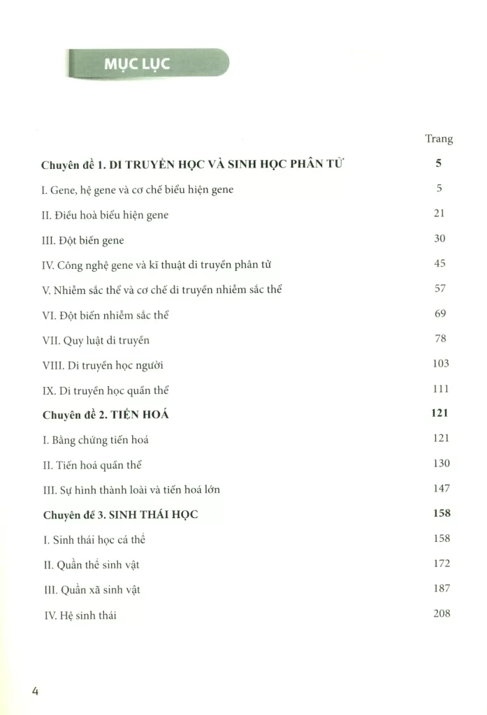 SINH HỌC 12 (Theo chương trình giáo dục nâng cao trong trường THPT chuyên)